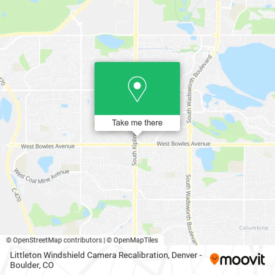 Littleton Windshield Camera Recalibration map