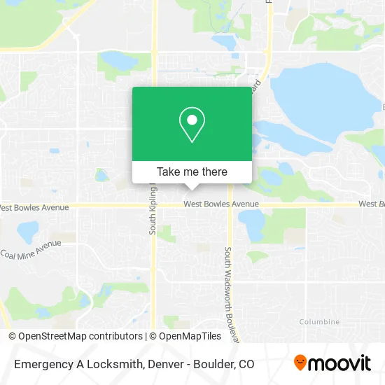 Emergency A Locksmith map