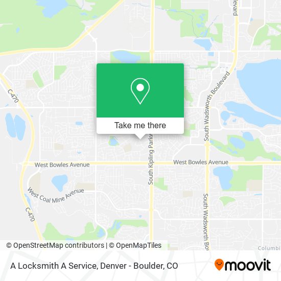A Locksmith A Service map