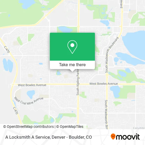 A Locksmith A Service map