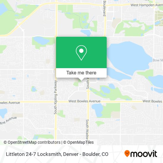 Mapa de Littleton 24-7 Locksmith