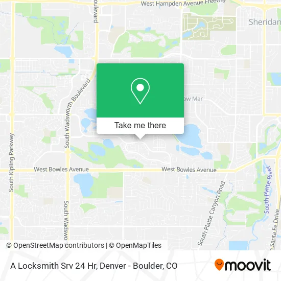 A Locksmith Srv 24 Hr map