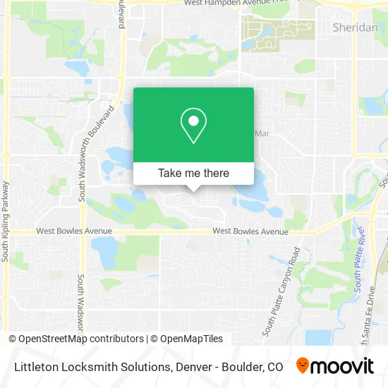 Littleton Locksmith Solutions map