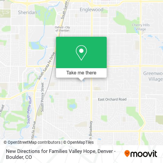 New Directions for Families Valley Hope map