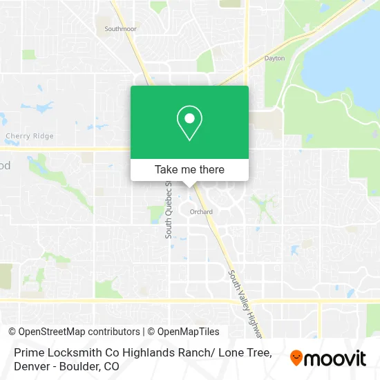 Prime Locksmith Co Highlands Ranch/ Lone Tree map