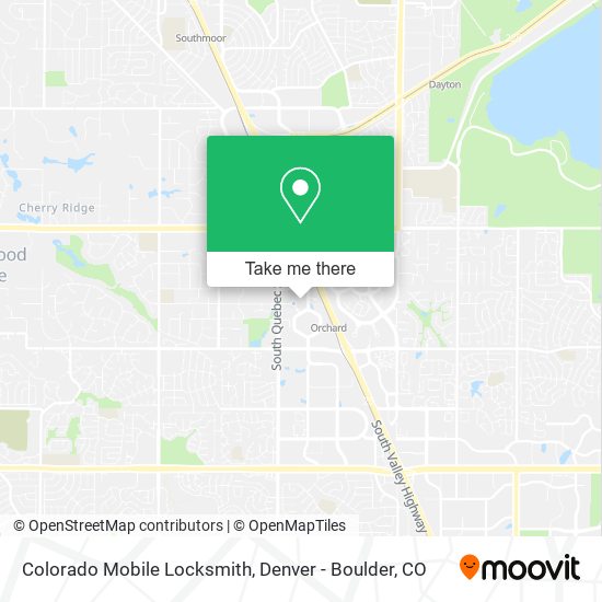 Colorado Mobile Locksmith map