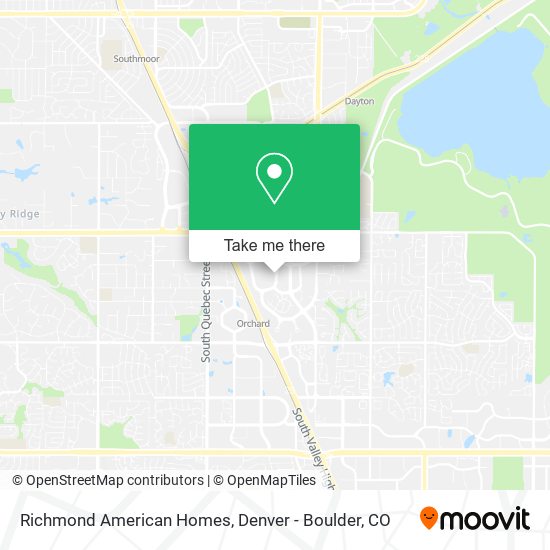 Richmond American Homes map