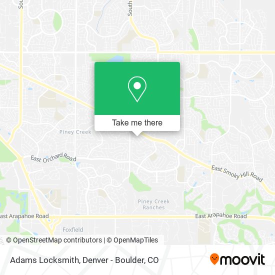 Adams Locksmith map