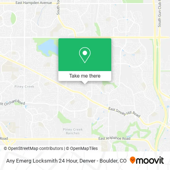 Any Emerg Locksmith 24 Hour map