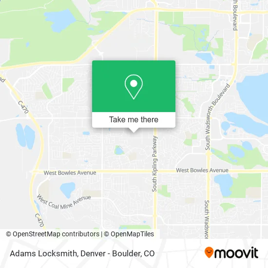 Adams Locksmith map