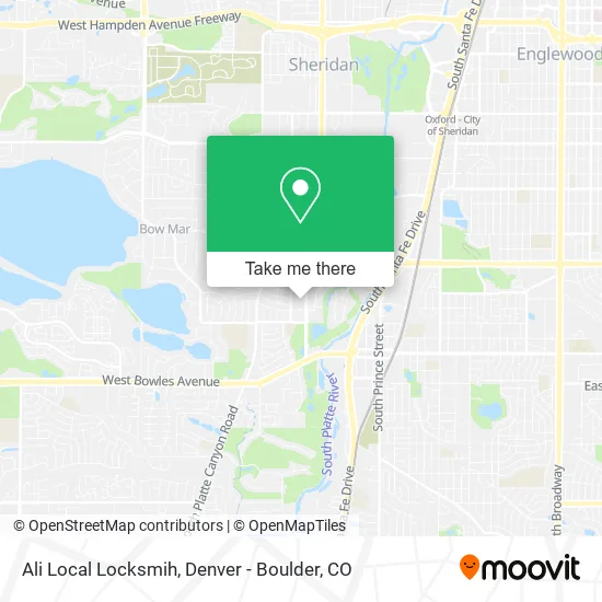 Ali Local Locksmih map