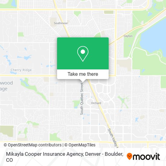 Mapa de Mikayla Cooper Insurance Agency