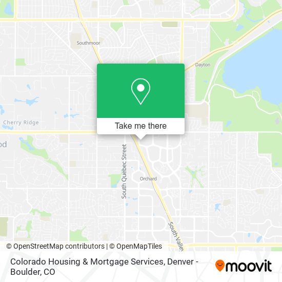 Colorado Housing & Mortgage Services map