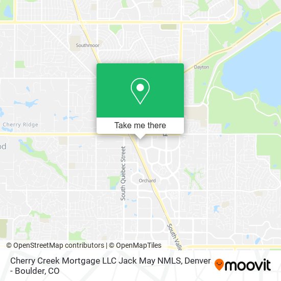 Cherry Creek Mortgage LLC Jack May NMLS map