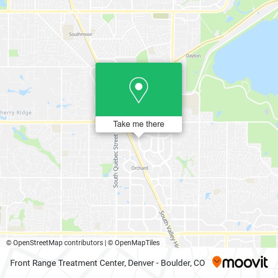 Front Range Treatment Center map