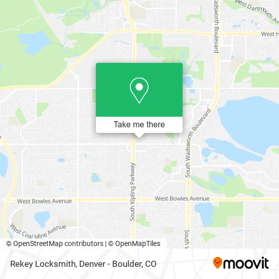 Rekey Locksmith map