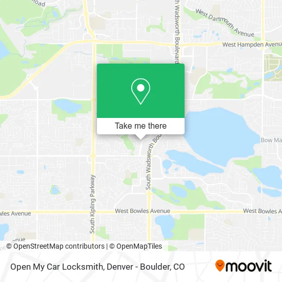 Open My Car Locksmith map