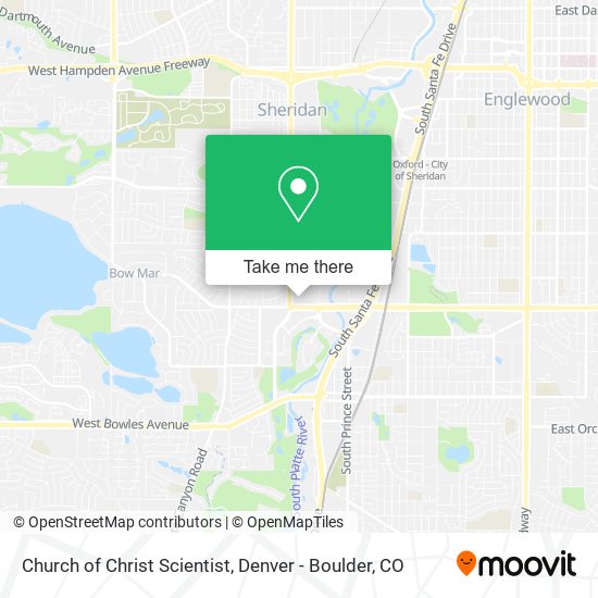 Church of Christ Scientist map