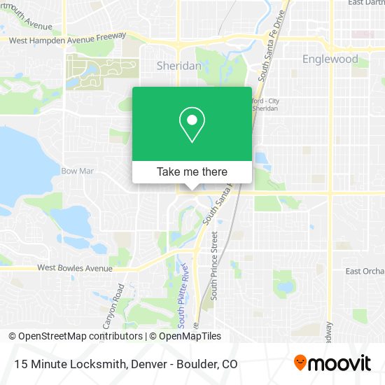 15 Minute Locksmith map