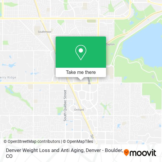 Denver Weight Loss and Anti Aging map