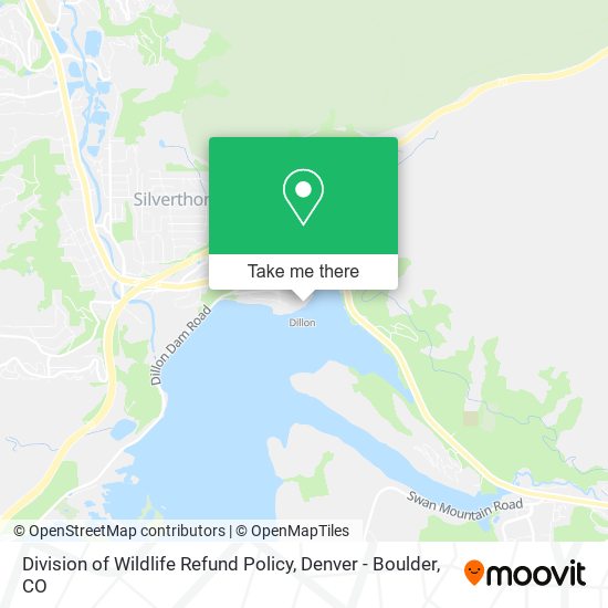 Division of Wildlife Refund Policy map