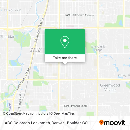 ABC Colorado Locksmith map