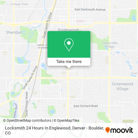 Locksmith 24 Hours In Englewood map