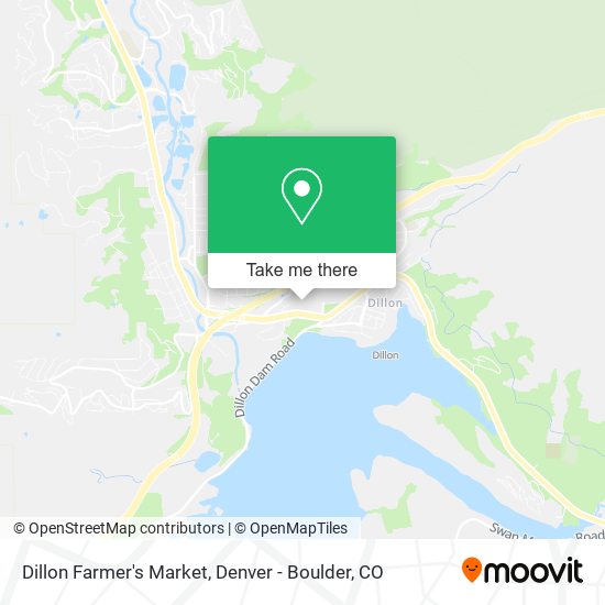 Dillon Farmer's Market map