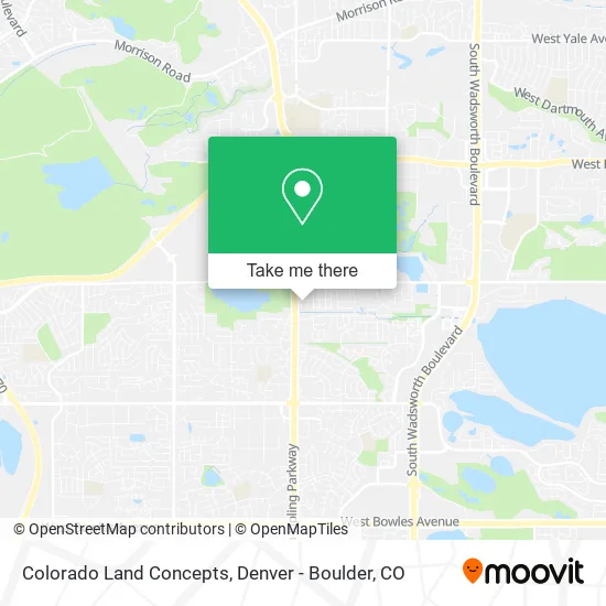 Colorado Land Concepts map