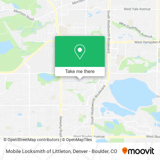 Mobile Locksmith of Littleton map
