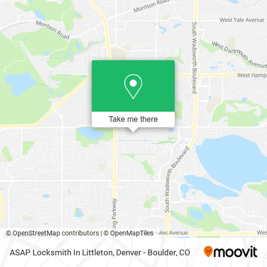 ASAP Locksmith In Littleton map