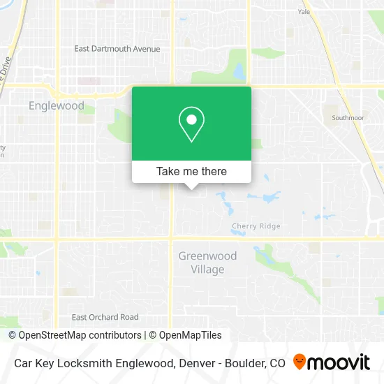 Car Key Locksmith Englewood map