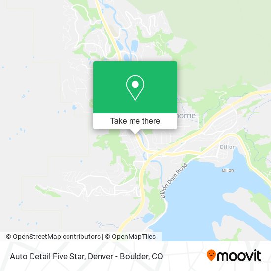 Auto Detail Five Star map