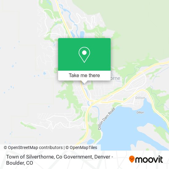 Mapa de Town of Silverthorne, Co Government