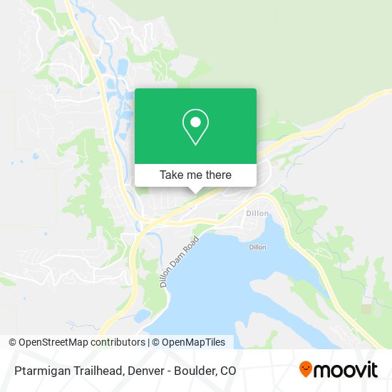 Ptarmigan Trailhead map