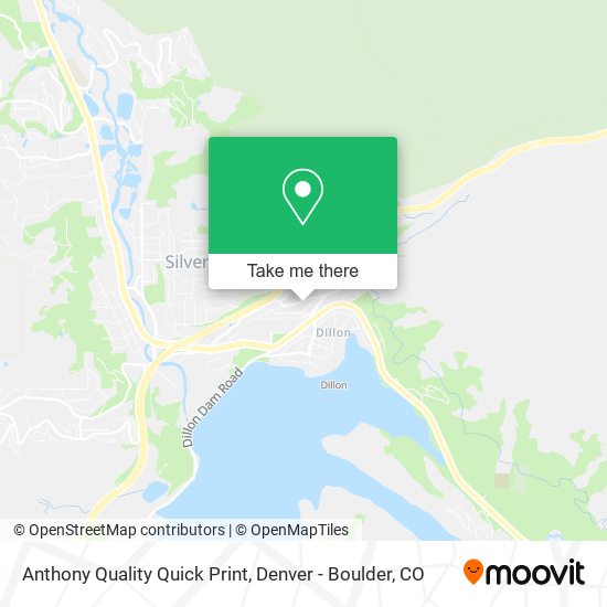 Anthony Quality Quick Print map