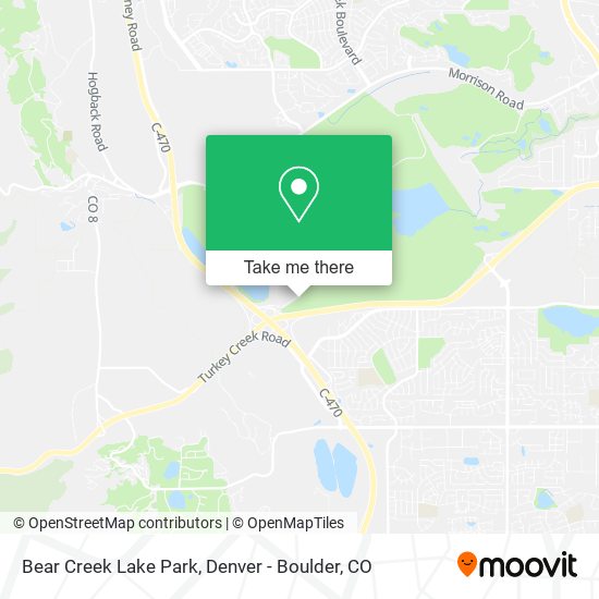 Bear Creek Lake Park map
