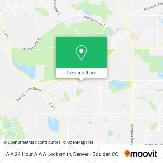A A 24 Hour A A A Locksmith map