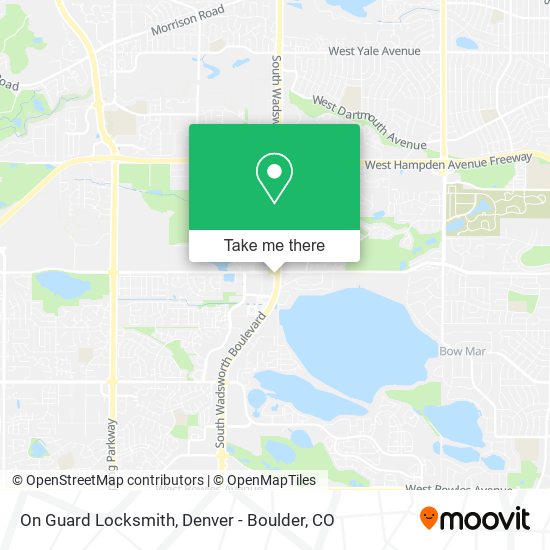Mapa de On Guard Locksmith