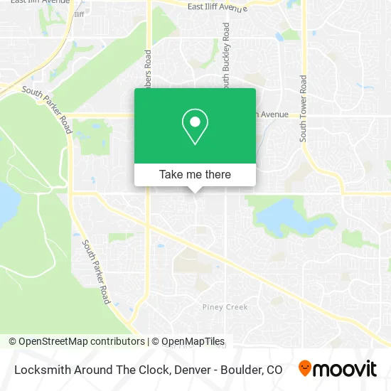 Locksmith Around The Clock map