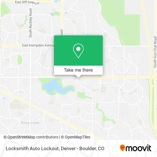 Locksmith Auto Lockout map