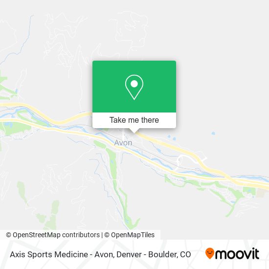 Mapa de Axis Sports Medicine - Avon
