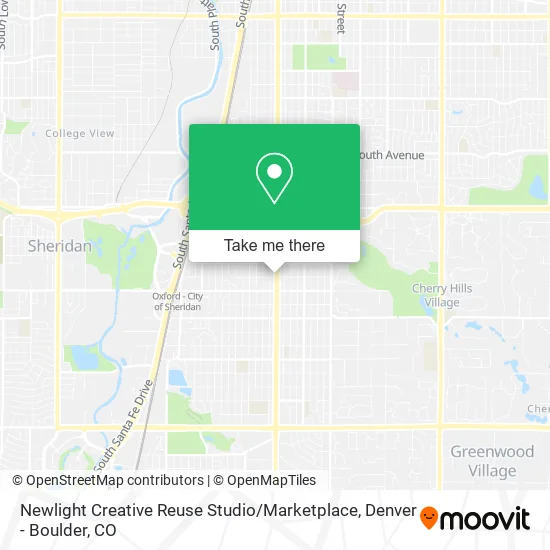 Newlight Creative Reuse Studio / Marketplace map