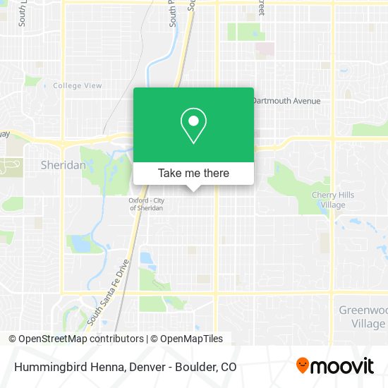 Hummingbird Henna map