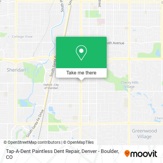 Mapa de Tap-A-Dent Paintless Dent Repair