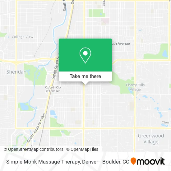 Simple Monk Massage Therapy map