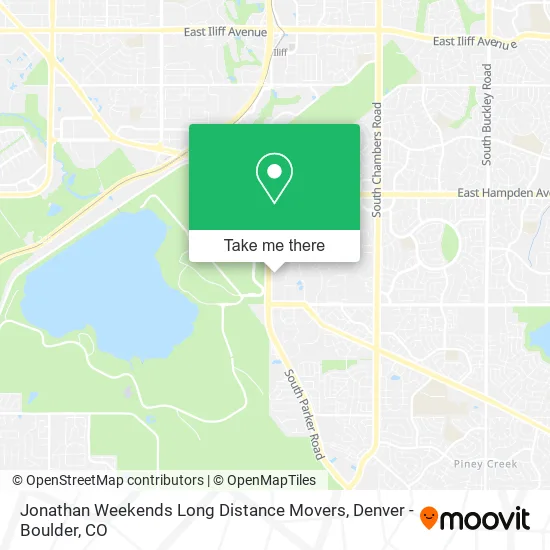 Jonathan Weekends Long Distance Movers map