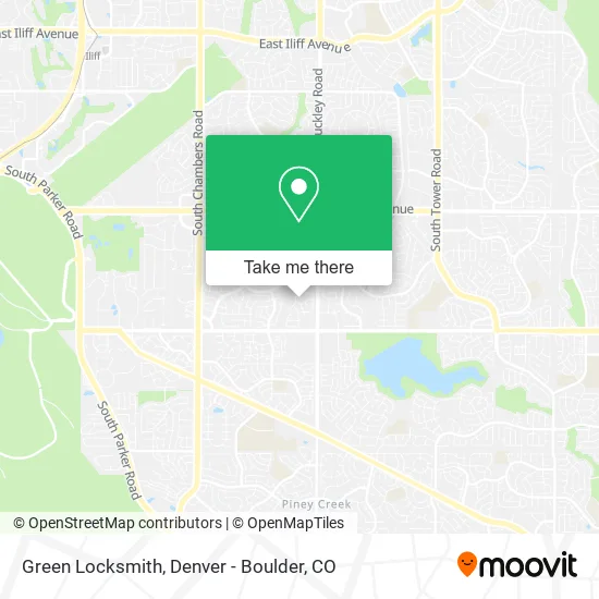 Green Locksmith map