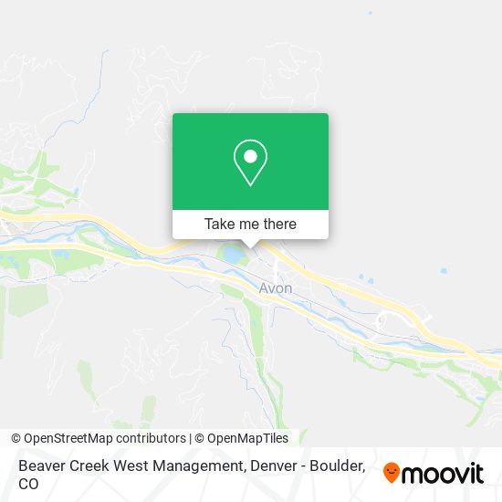 Beaver Creek West Management map