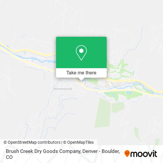 Mapa de Brush Creek Dry Goods Company